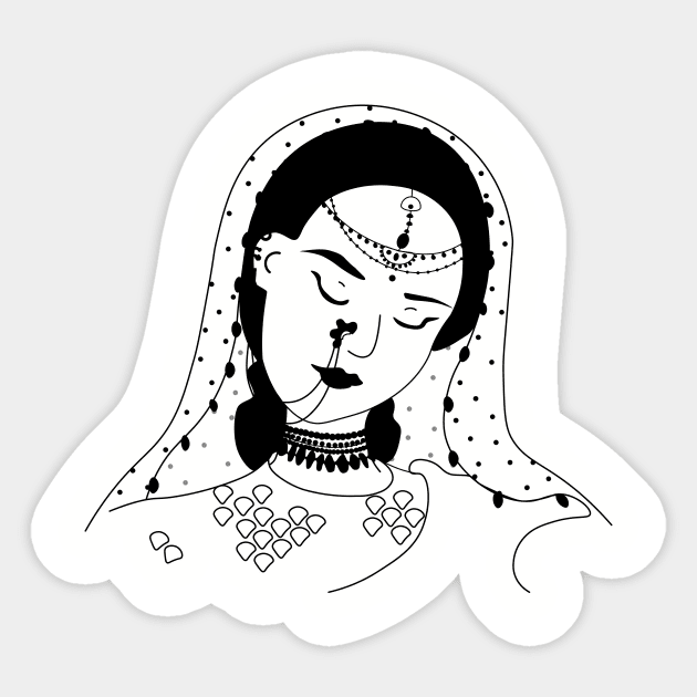 indian girl Sticker by Mere